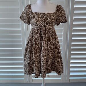 J. Crew Leopard Print Mini Dress